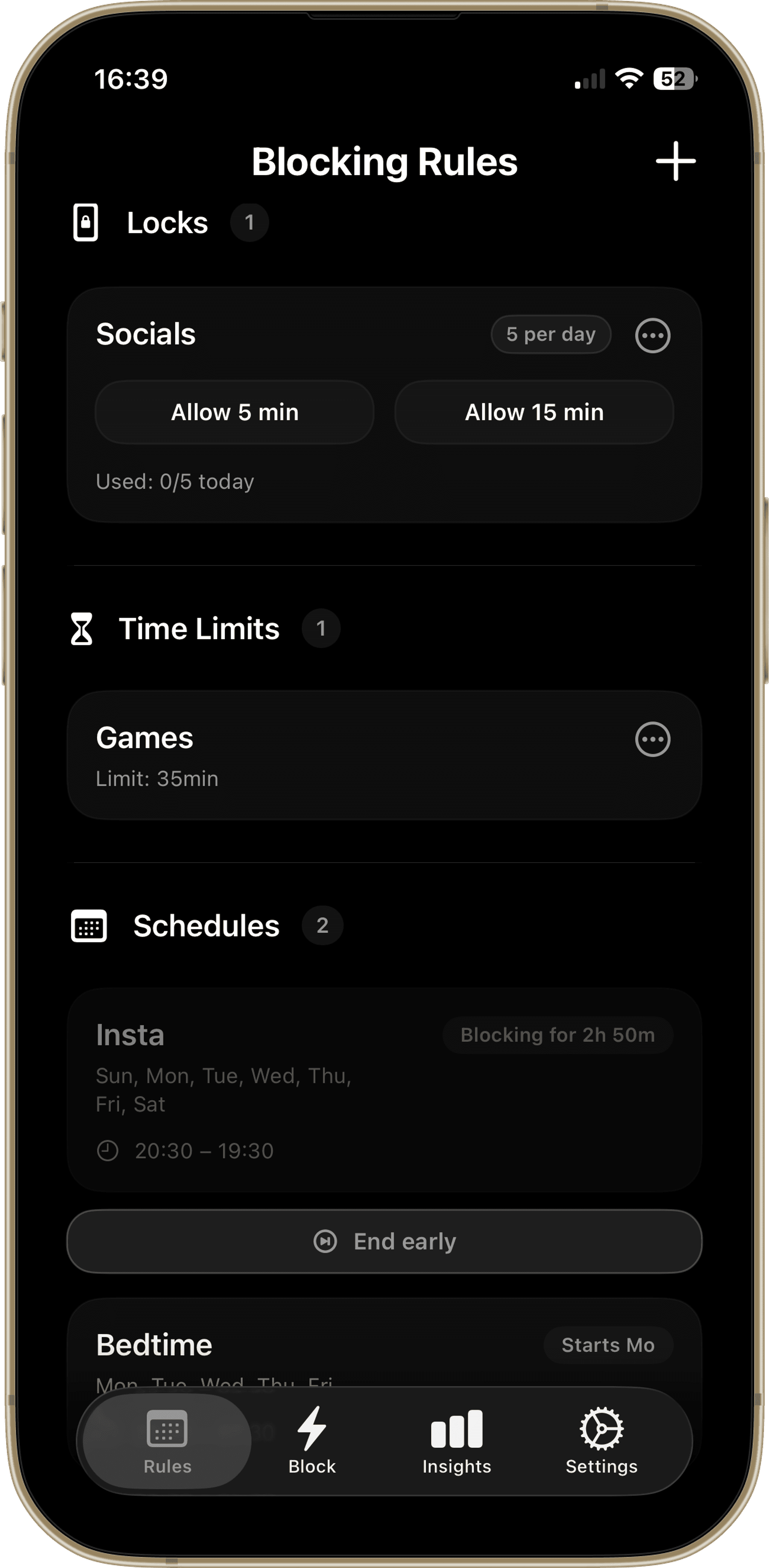 Recurring schedule rules